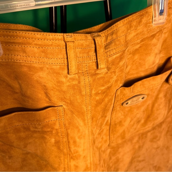 Size9 US D&G Made in Italy Soft Suede Skirt 4 Pockets BackSlit Zipper FancyStyle - Picture 9 of 11